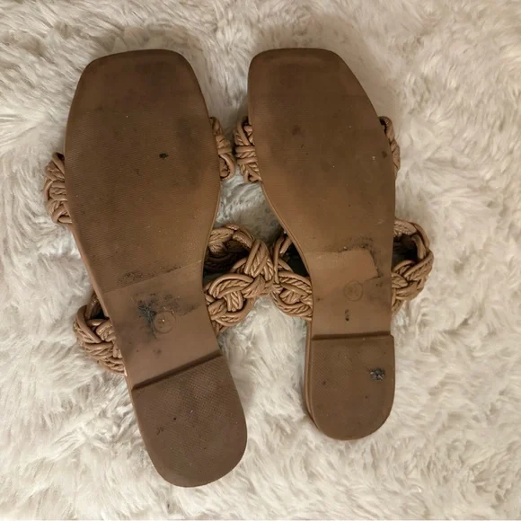 A New Day Women's Brown Braided Sandals - Picture 4 of 5
